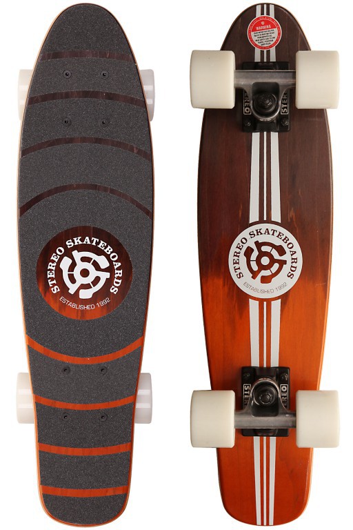 Круизер STEREO WOODEN BLACK-ORANGE, 6.0"x23"