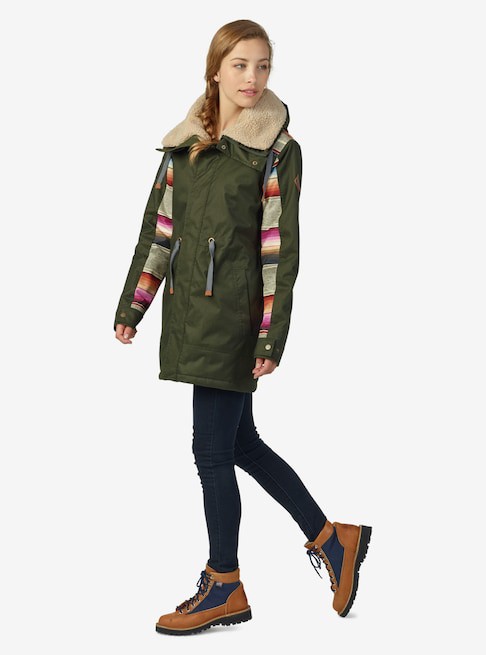 Куртка BURTON WB HAZELTON JK, Forest Night/ Mija Stripe