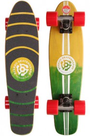 Круизер STEREO WOODEN YELLOW-GREEN, 6.0"x23" Круизер STEREO WOODEN YELLOW-GREEN, 6.0"x23"